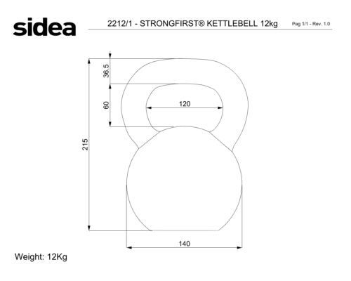 2208/1- 2248/1 StrongFirst® Kettlebell