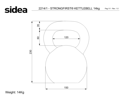 2208/1- 2248/1 StrongFirst® Kettlebell