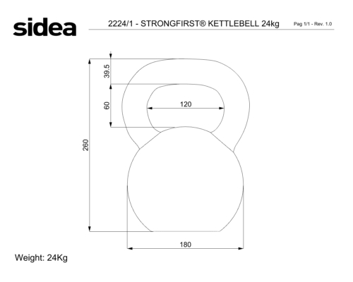 2208/1- 2248/1 StrongFirst® Kettlebell