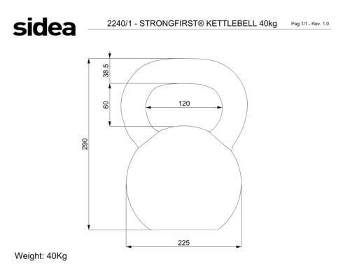 2208/1- 2248/1 StrongFirst® Kettlebell