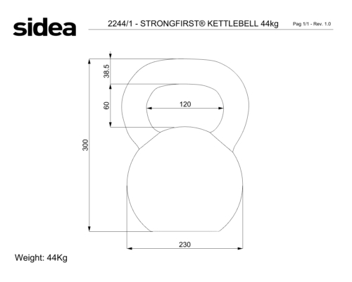 2208/1- 2248/1 StrongFirst® Kettlebell