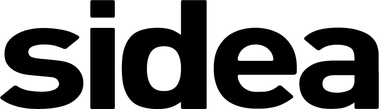 Sidea nur in schwarzer Schrift