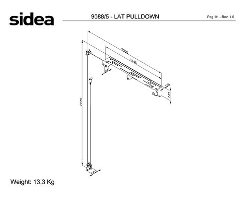 9088/5 All-in-One Rack Premium Lat Pulldown