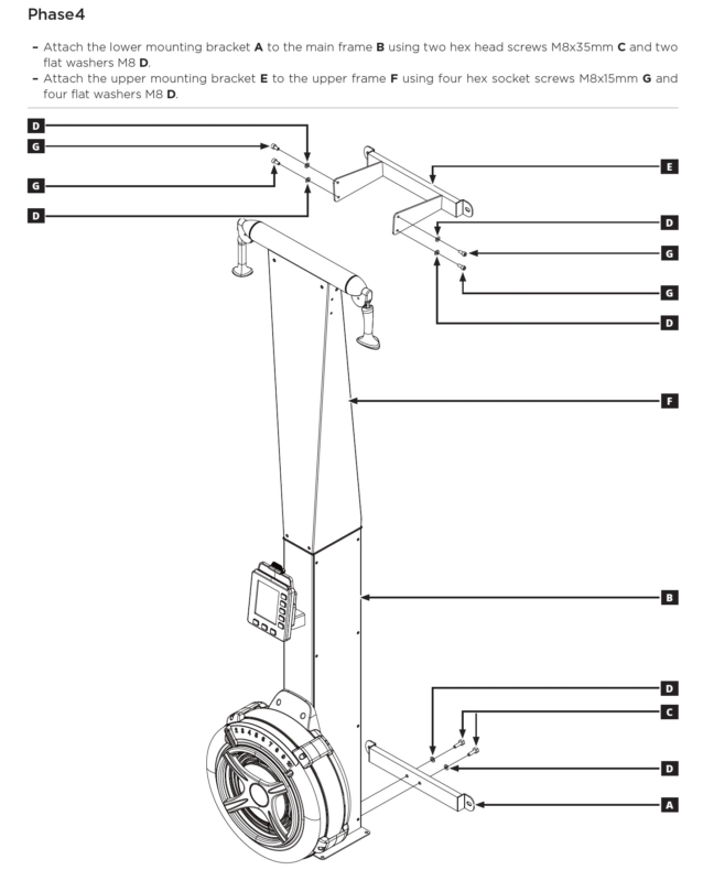 RHC004/8 T Wall Mount Kit - Ski