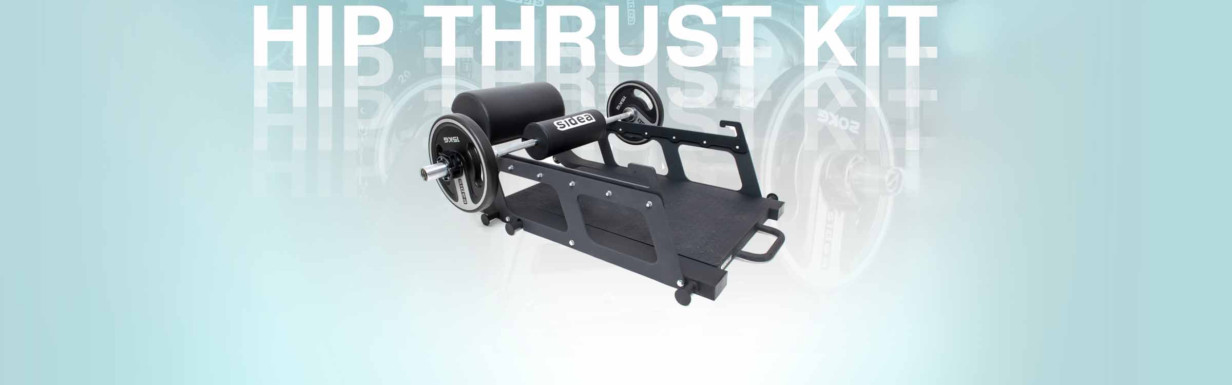 Kit di spinta dell'anca professionale per allenamento fitness, robusto e versatile.