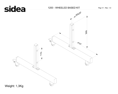 1200 - Wheeled Base Kit - quote 21-09-26