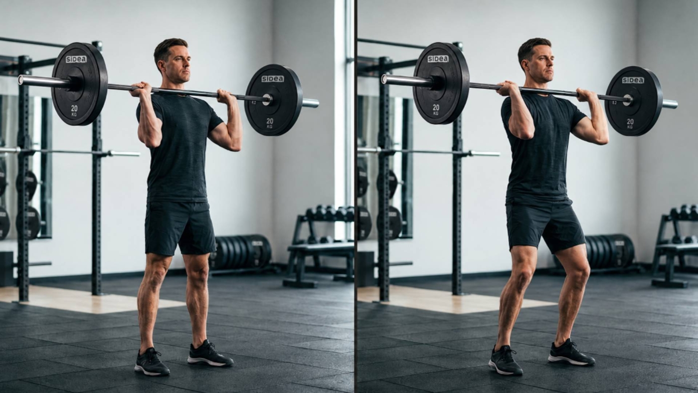sidea-military press-push press